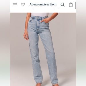 Abercrombie & Fitch 90s straight ultra high rise jeans